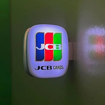 JCBカード電飾看板　置き型　昭和レトロ　非売品難有り JCBカード電飾看板 置き型 昭和レトロ 非売品難有り